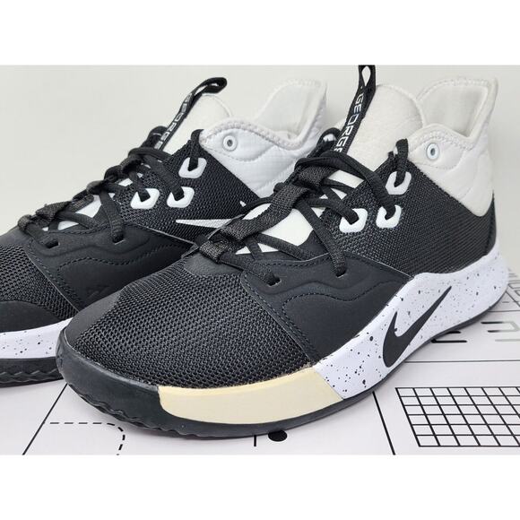 DS Nike PG 3 TB BLACK WHITE CN9512-002 Size 8 *READ* - Picture 7 of 7